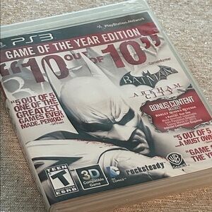 BATMAN Arkham City PS3 Game of the Year Edition Rated Teen PlayStation Network